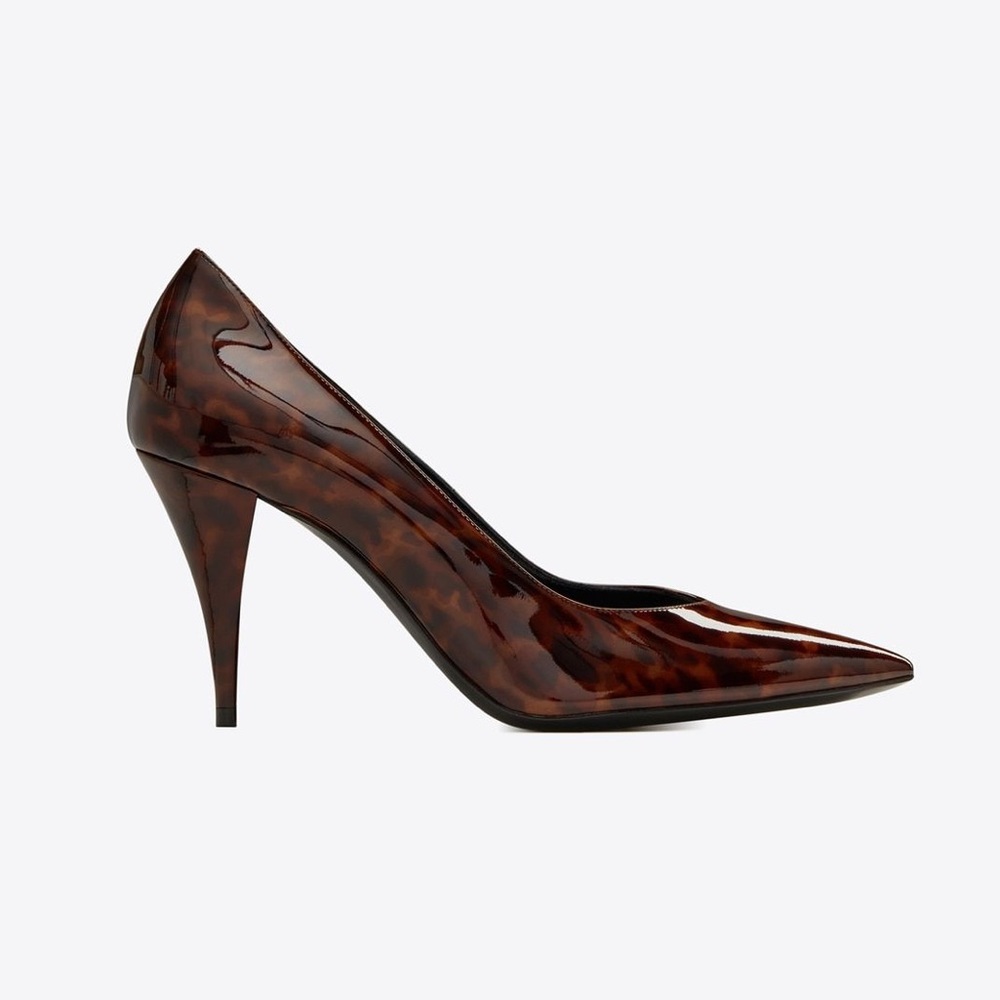 YSL Saint Laurent Kiki Tortoiseshell Pumps